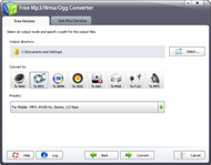 CyberPower Free Mp3 Wma Ogg Converter screenshot